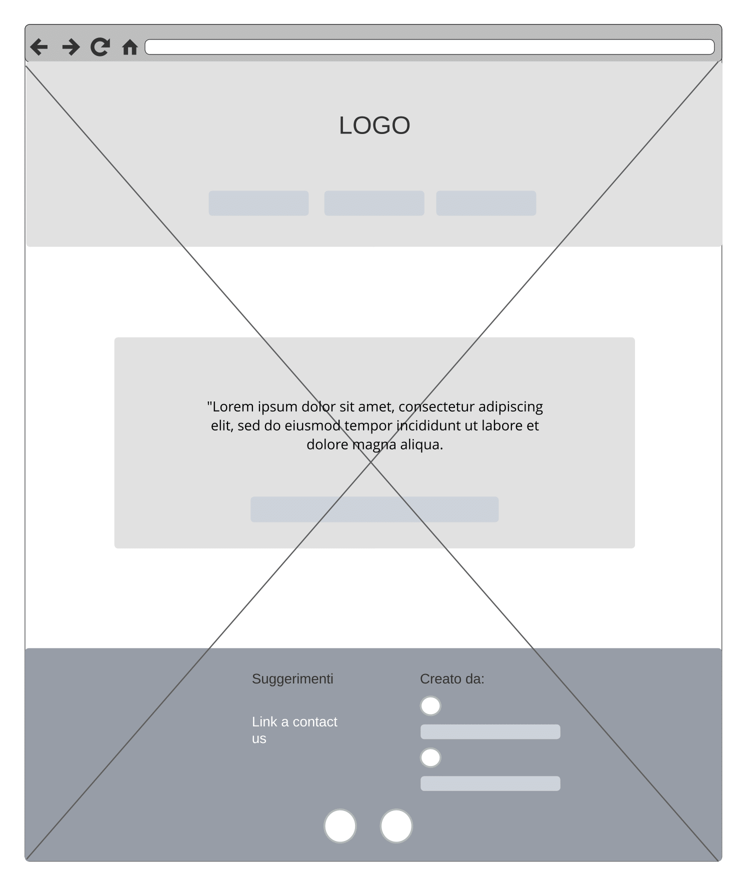 wireframe homepage